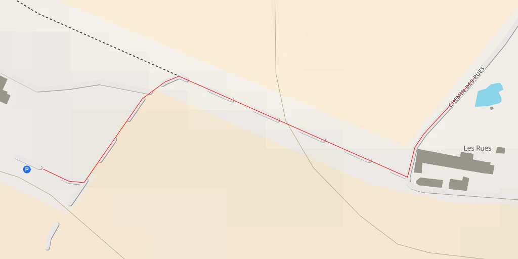 Carte de l'itinéraire :  Chemin des Rues - Chemin des Rues