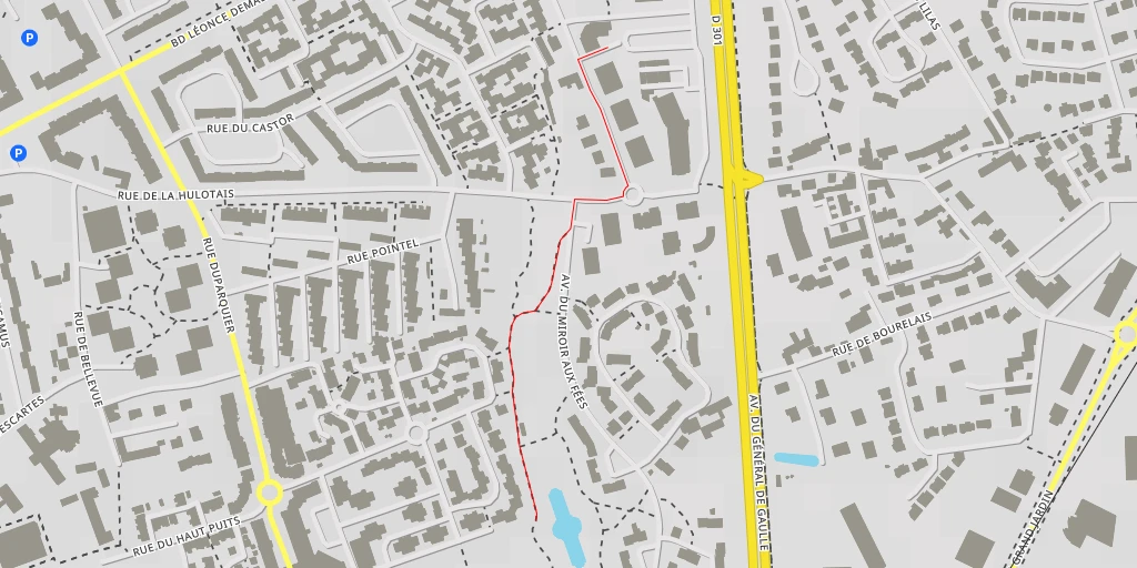 Map of the trail for Rue du Saut de Loup