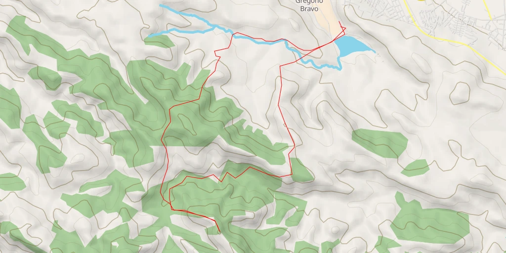 Map of the trail for 2400m