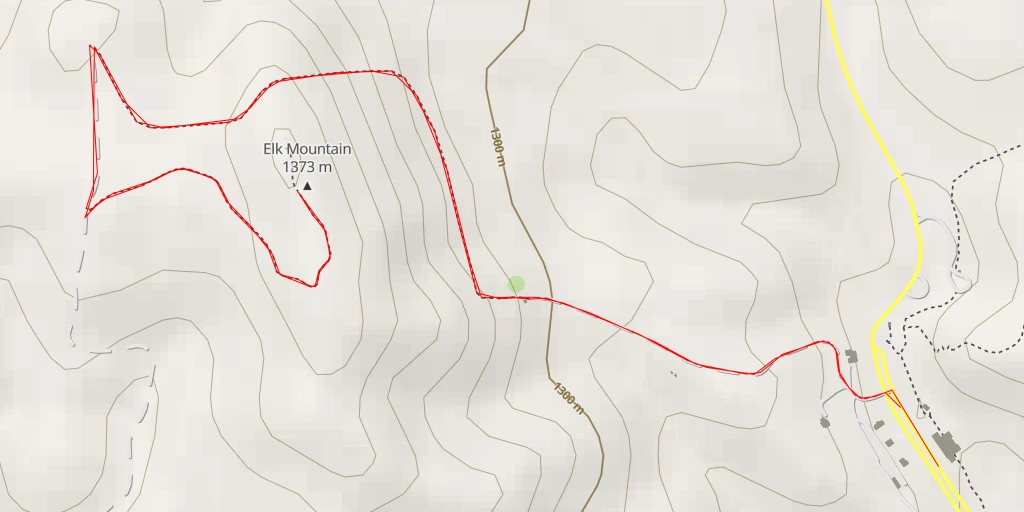 Map of the trail for Elk Mountain