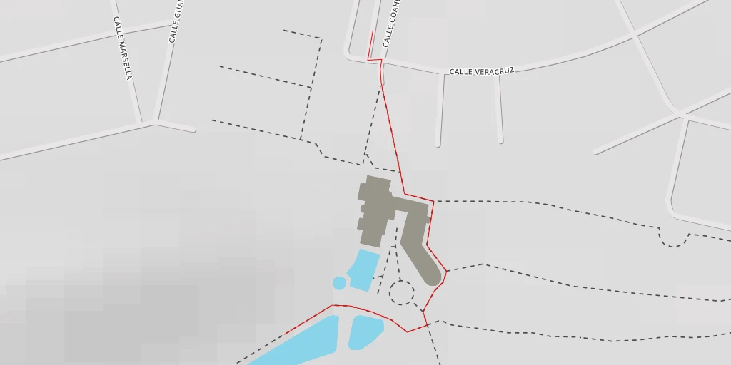 Map of the trail for Club Campestre Gomez Palacio - Calle Oaxaca - Gómez Palacio