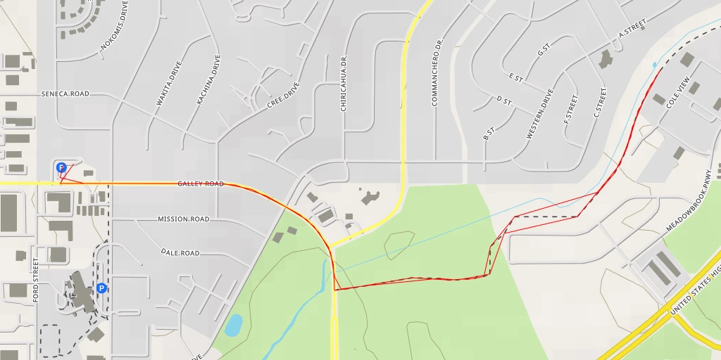 Map of the trail for JR & CO Roofing Contractors - Cole View - Colorado Springs