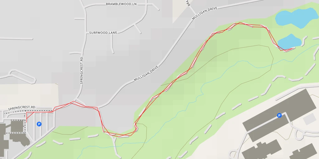 Carte de l'itinéraire :  Chapel Hills Drive - Chapel Hills Drive - Colorado Springs