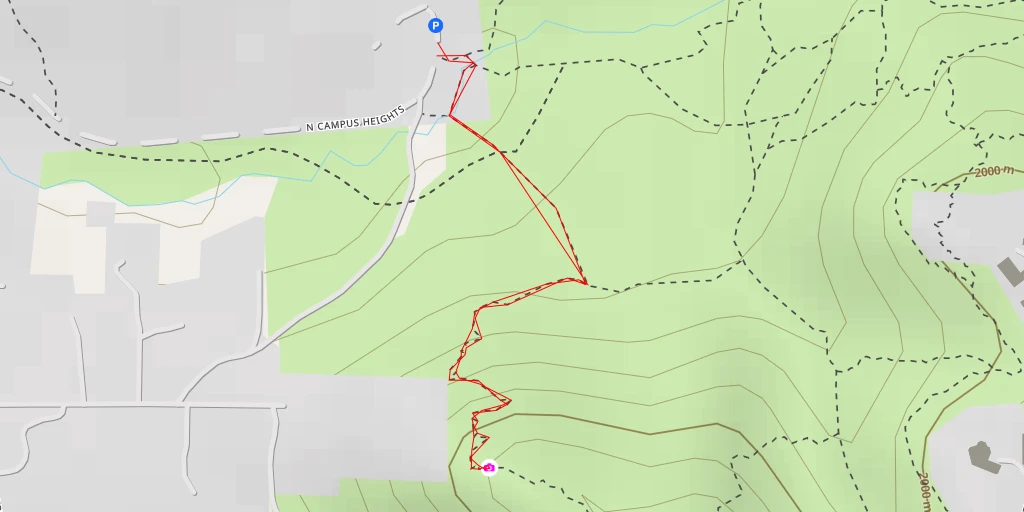 Map of the trail for AI - Rocky overlook