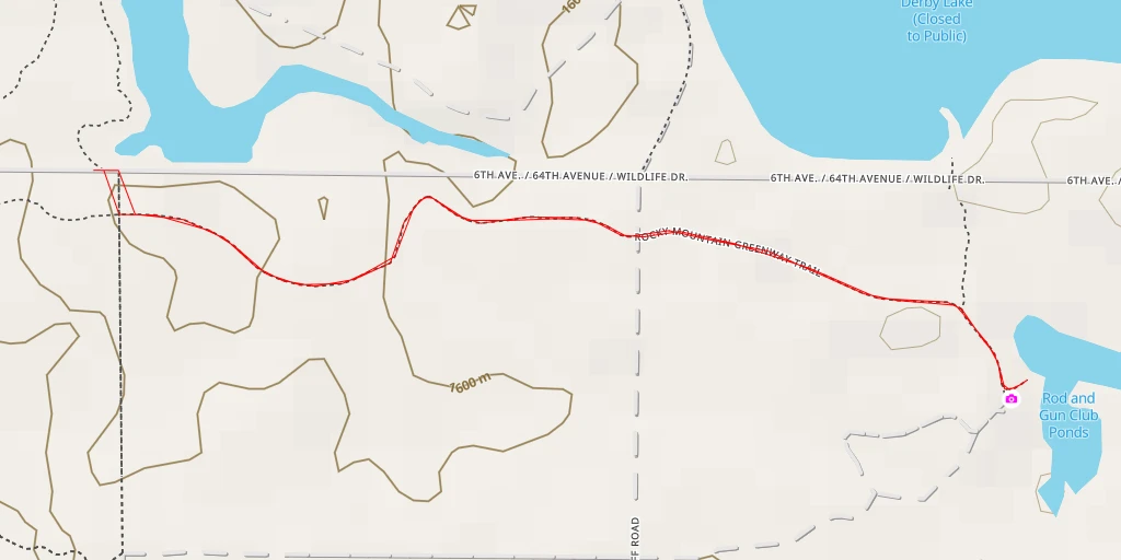 Map of the trail for AI - Wildlife Viewing