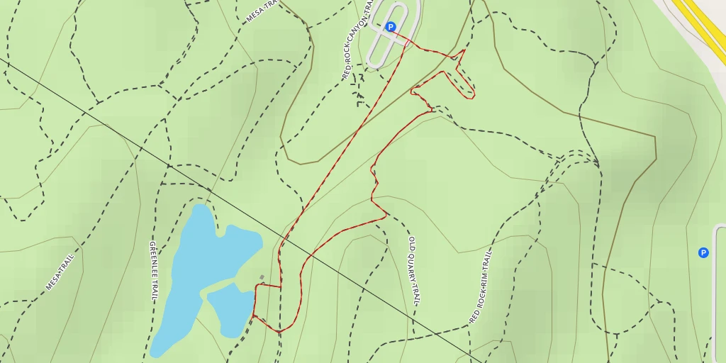 Map of the trail for Red Rock Canyon Path - Red Rock Canyon Path - Colorado Springs