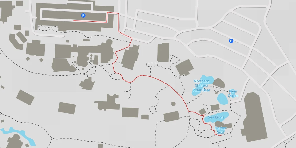 Map of the trail for Harbor Seal