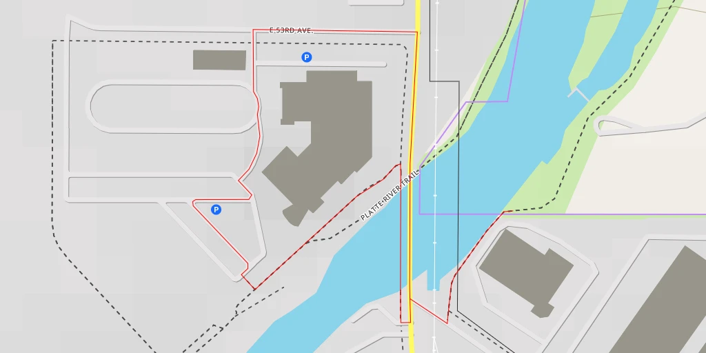 Map of the trail for Platte River Trail - Platte River Trail