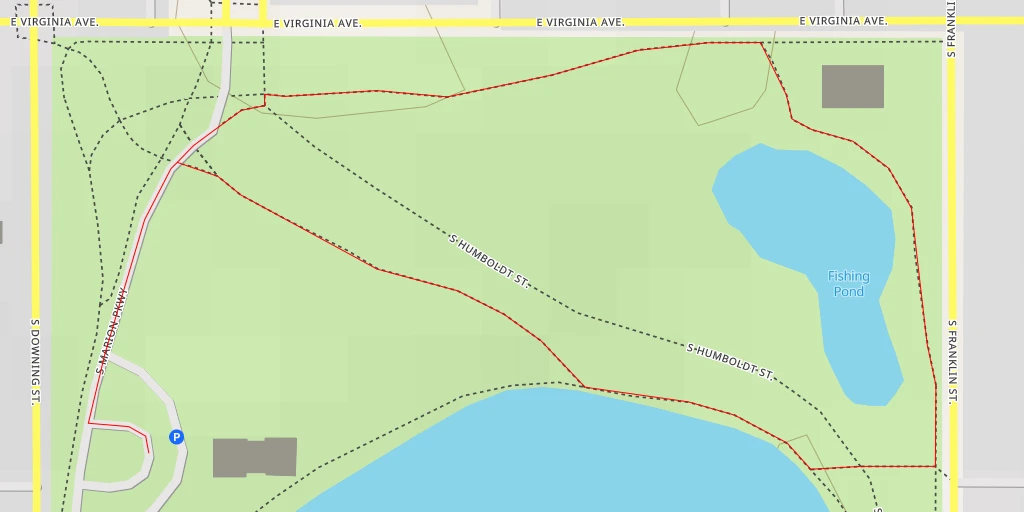 Map of the trail for Fishing Pond