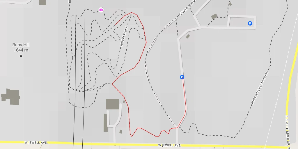 Map of the trail for AI - Snow Sledding Hill