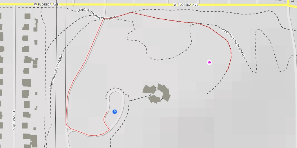 Map of the trail for AI - Signature Overlook of Denver