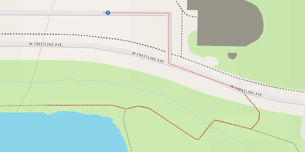 Map of the trail for Geneva Lake