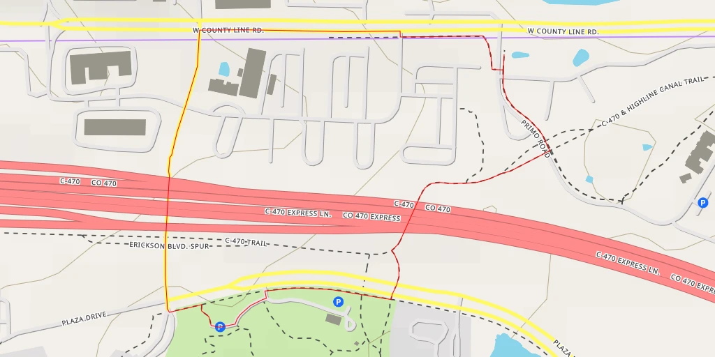 Map of the trail for Channel Drive - Channel Drive