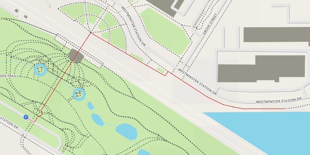 Map of the trail for Westminster Station Drive - Westminster Station Drive - Westminster