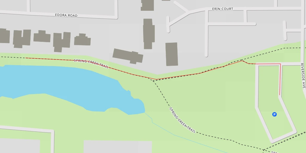 Map of the trail for Spring Creek Trail - Spring Creek Trail - Fort Collins