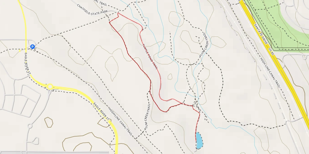 Carte de l'itinéraire :  Turtle Pond Trail - Turtle Pond Trail