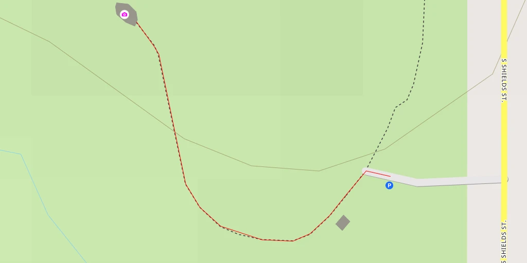 Map of the trail for AI - Cathy Fromme Prairie Trailhead - Fort Collins