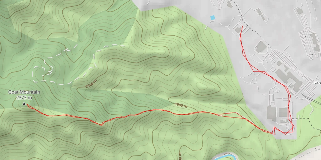 Carte de l'itinéraire :  Goat Mountain