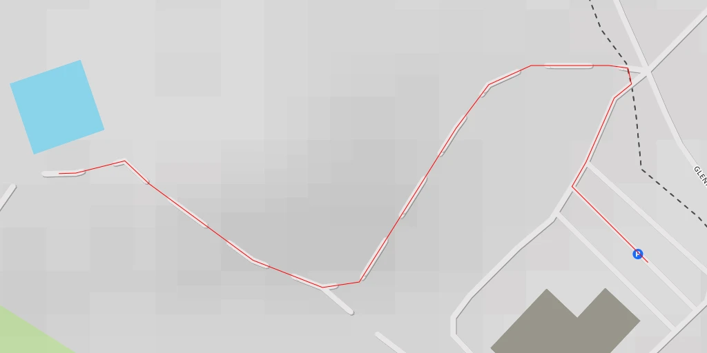 Map of the trail for Glenn L. Martin Boulevard