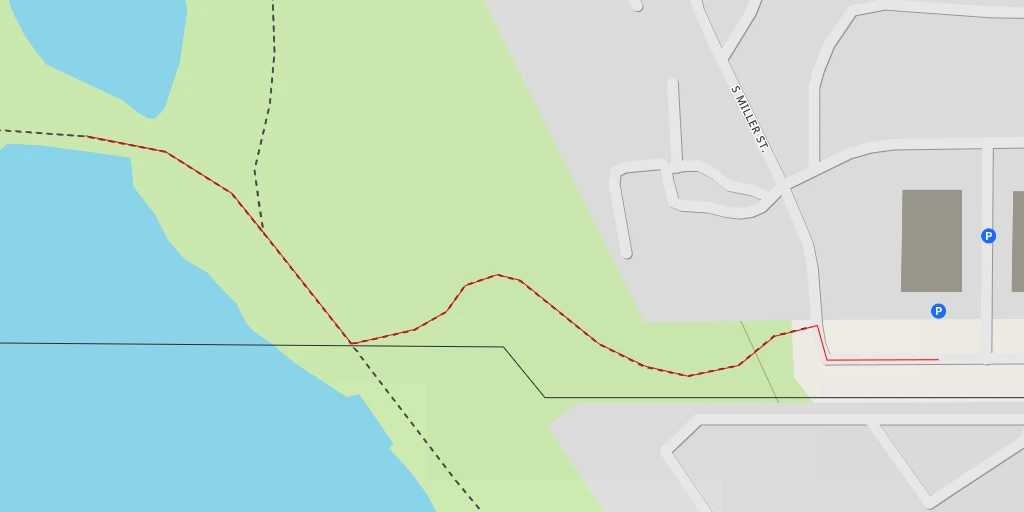 Map of the trail for Lakewood