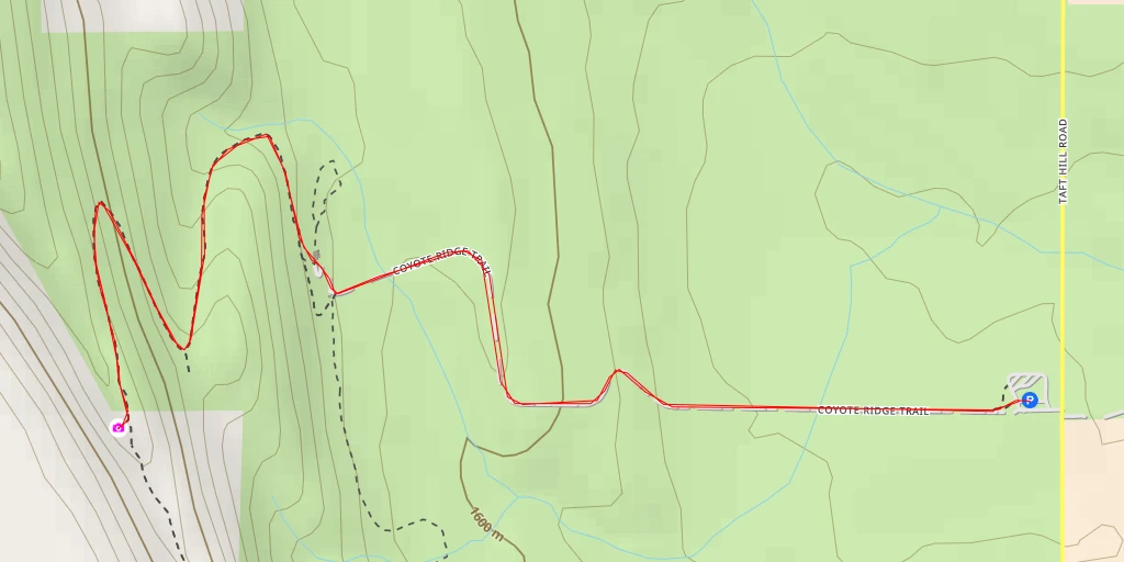 Map of the trail for AI - Coyote Ridge Trail - Fort Collins