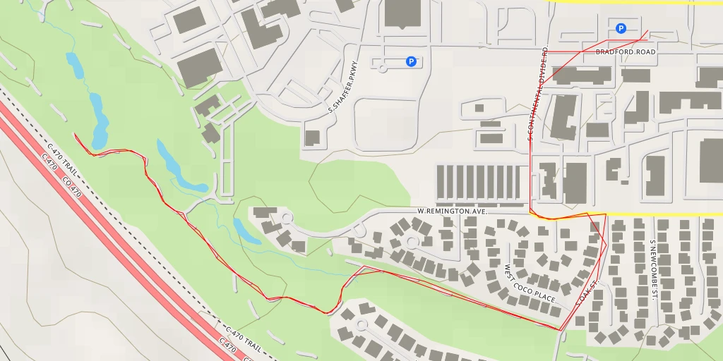 Map of the trail for Deer Creek Golf Club - South Crestone Peak