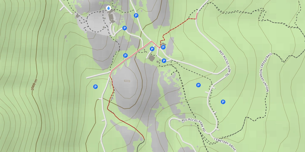 Carte de l'itinéraire :  Trading Post Trail - Golden