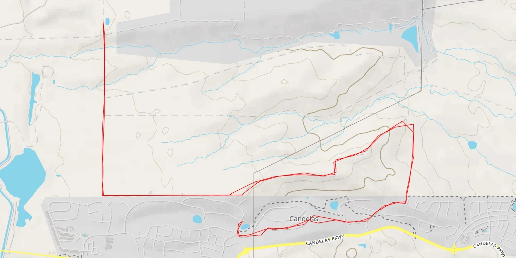 Carte de l'itinéraire :  Rocky Mountain Greenway Trail - Rocky Mountain Greenway Trail