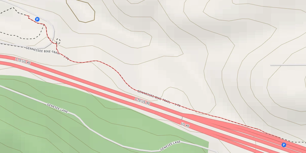 Map of the trail for Buffalo Herd Overlook