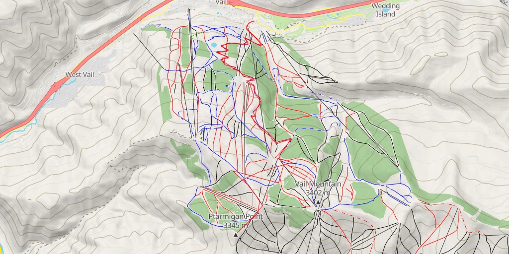 Map of the trail for Ptarmigan Point