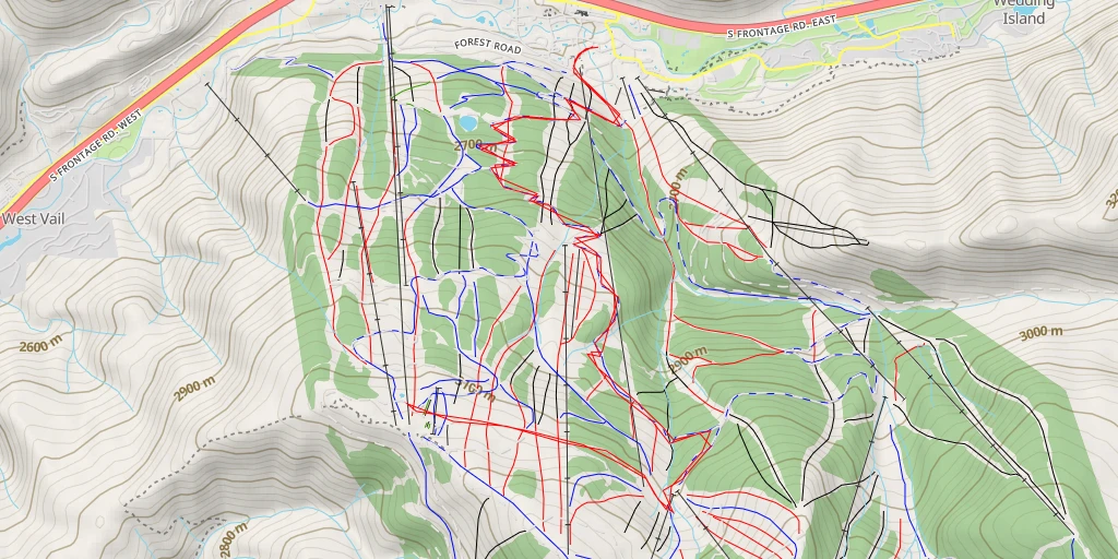 Carte de l'itinéraire :  Post Road - Post Road