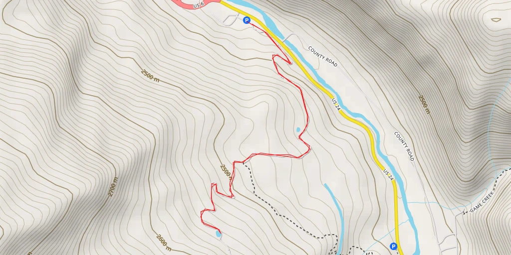 Map of the trail for Line Shack - Line Shack