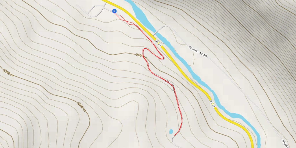 Map of the trail for Line Shack - Line Shack