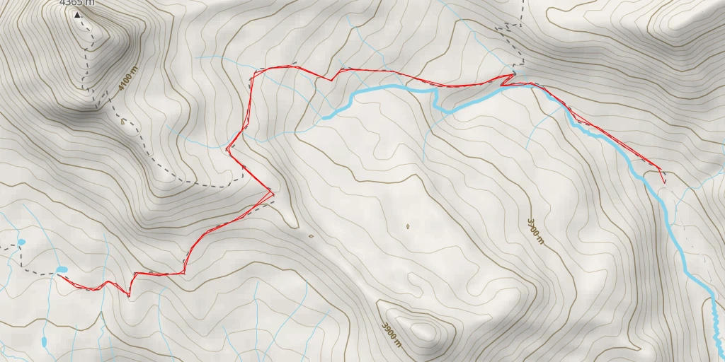 Map of the trail for Ridge Stock Driveway Trail 233 - Ridge Stock Driveway Trail 233