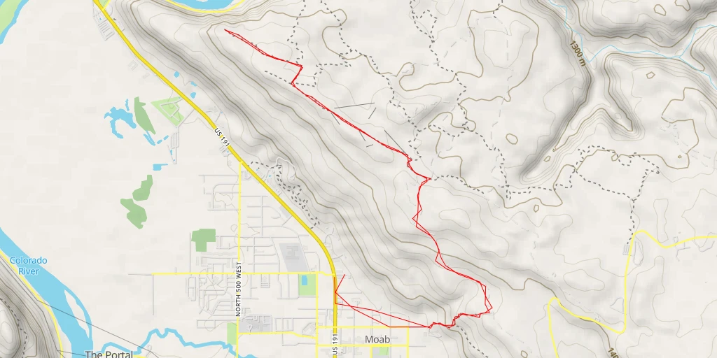 Map of the trail for AI - Panorama Viewpoint