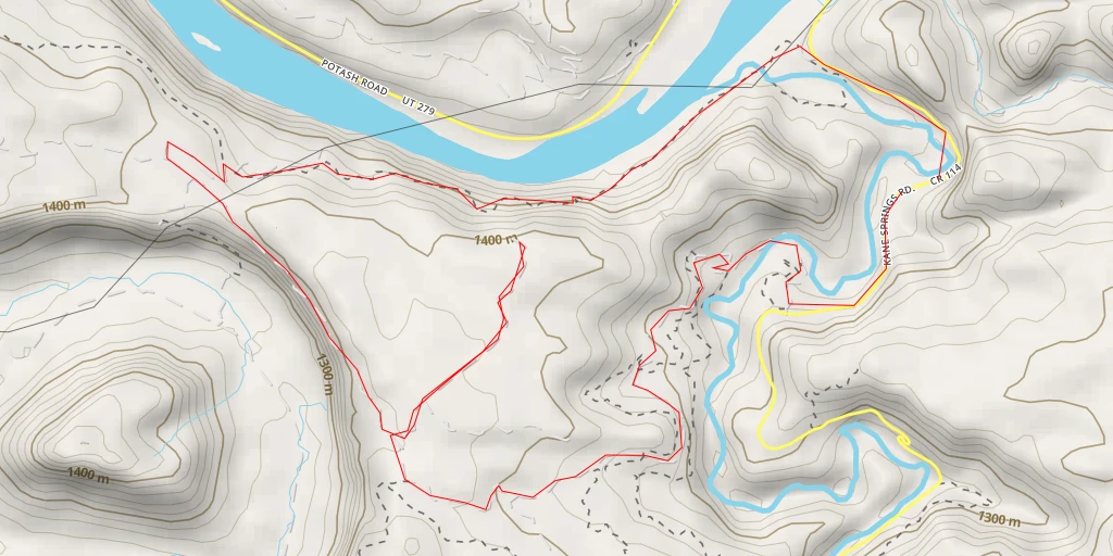 Map of the trail for Jackson - Moab