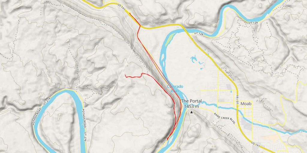 Map of the trail for AI - Where Eagles Dare Summit