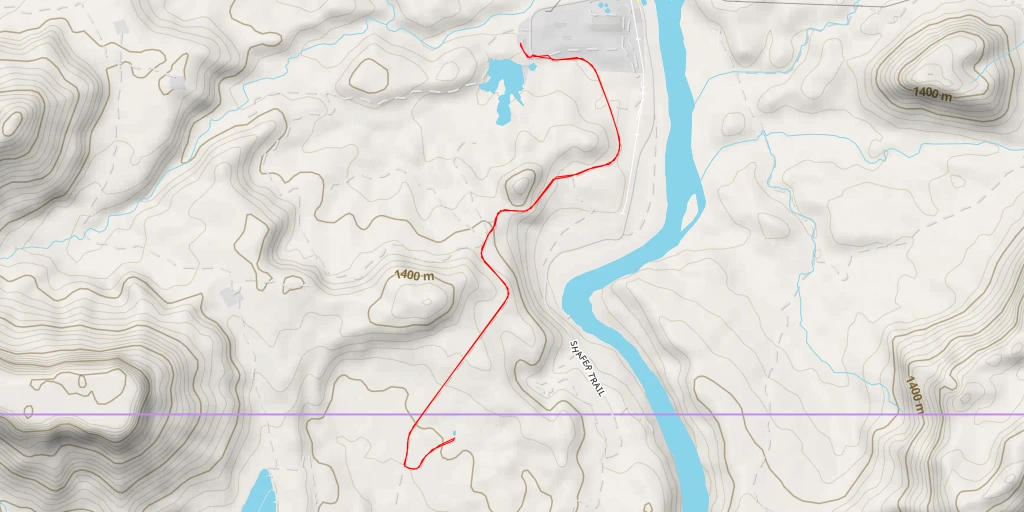 Map of the trail for San Juan County