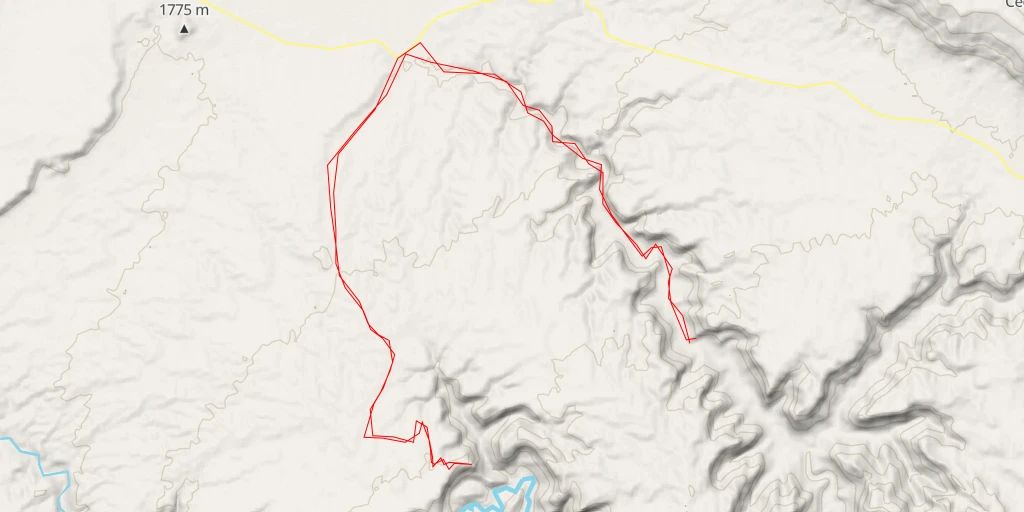 Map of the trail for Goodwater Rim Trail - Goodwater Rim Trail