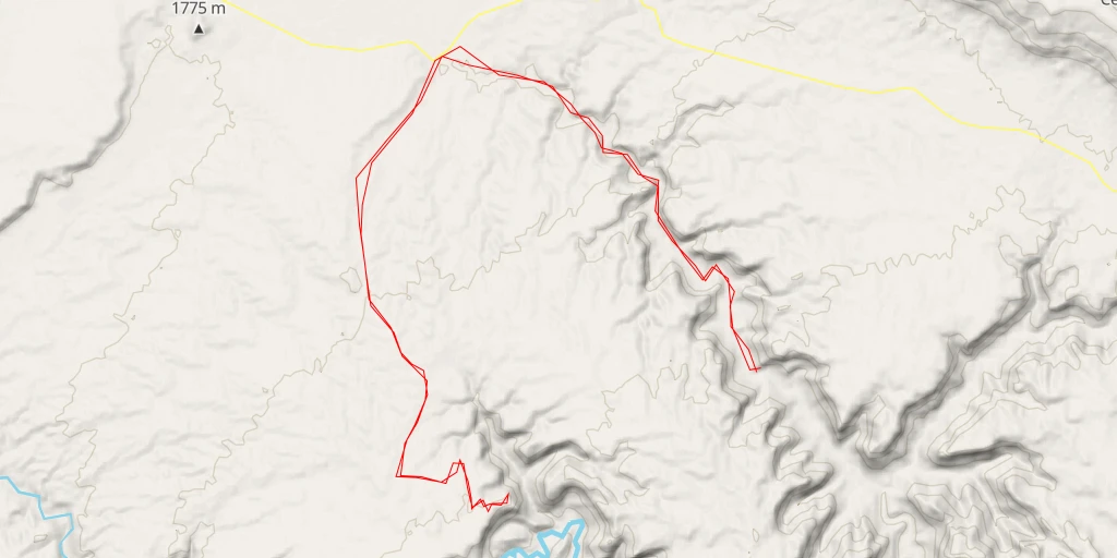 Map of the trail for Goodwater Rim Trail - Goodwater Rim Trail