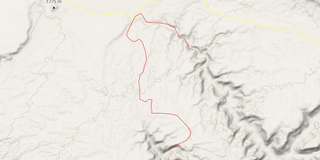 Map of the trail for Goodwater Rim Trail