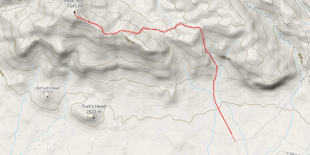 Carte de l'itinéraire :  Peak 5057