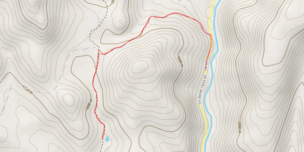 Map of the trail for Arizona Trail/Sunflower Trail #344 - Arizona Trail/Sunflower Trail #344