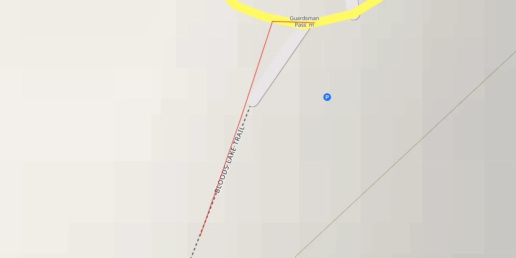 Map of the trail for AI - Guardsman Pass