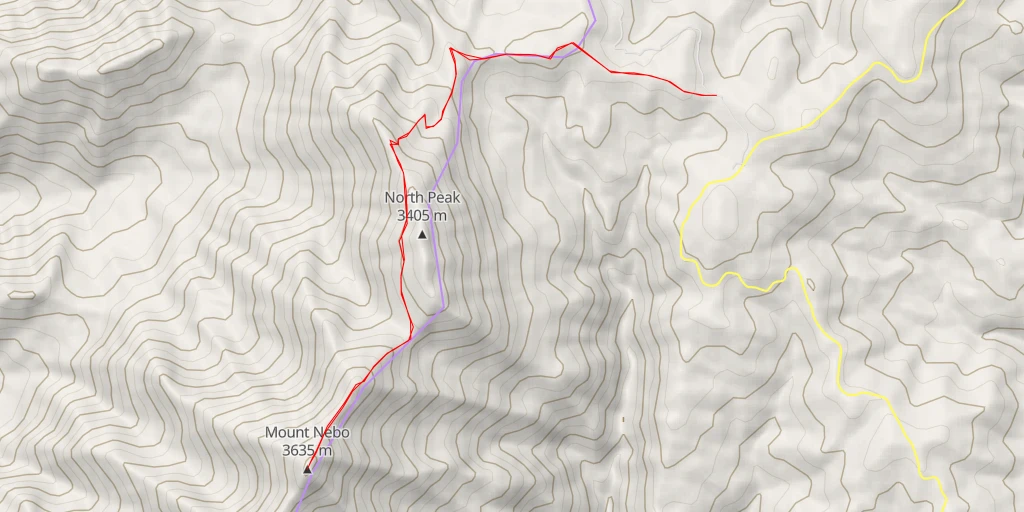 Carte de l'itinéraire :  Mount Nebo