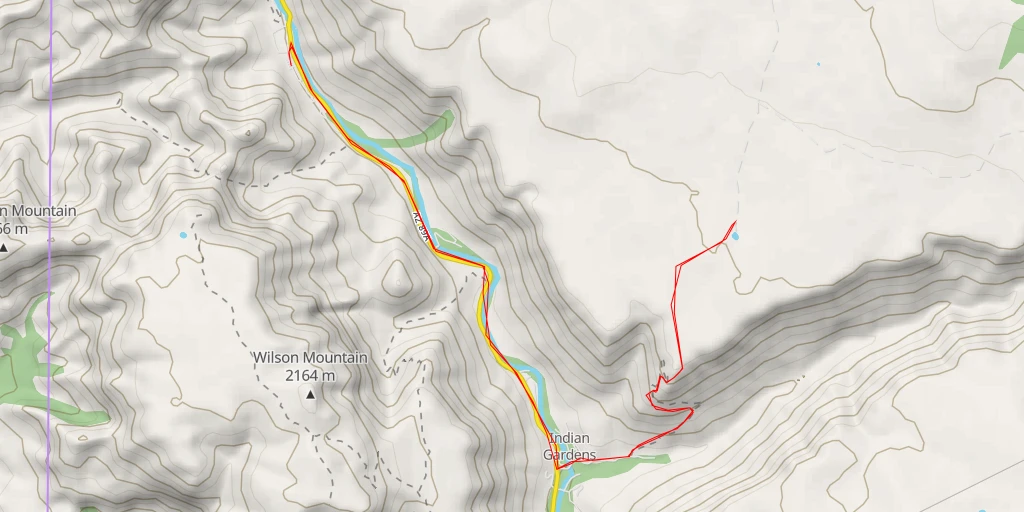 Map of the trail for Roundup Tank