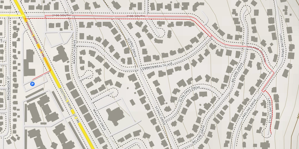 Map of the trail for AI - Salt Lake City