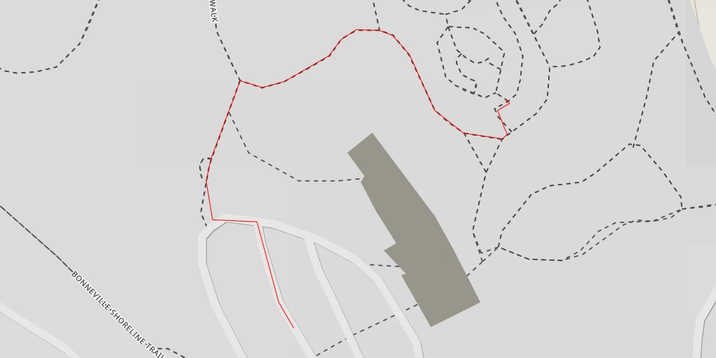 Map of the trail for Red Butte Garden and Arboretum - Wakara Way - Salt Lake City