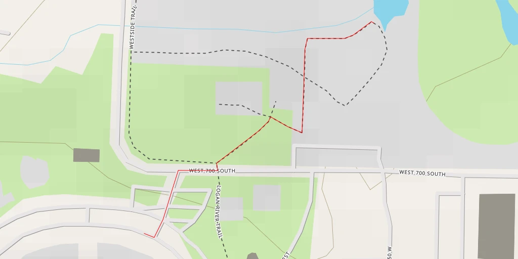 Map of the trail for Zootah - 700 South - Logan