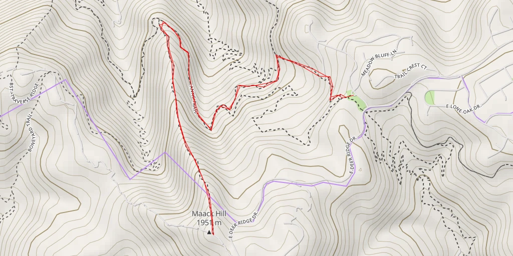 Carte de l'itinéraire :  Maack Hill